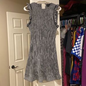 Black and white checkered dress